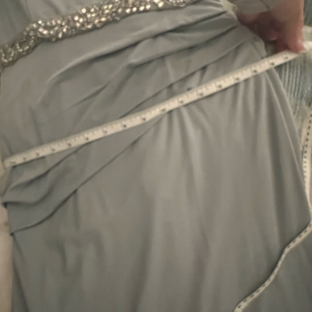Formal - trumpet mermaid train silver blue - Picture 13 of 15